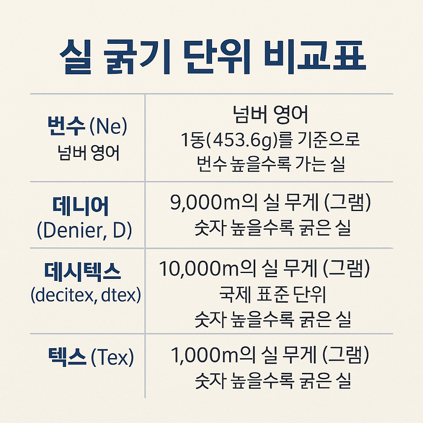 실 굵기
